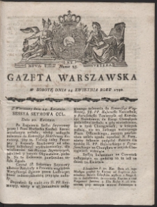 Gazeta Warszawska. R.1790 Nr 33
