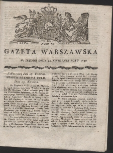 Gazeta Warszawska. R.1790 Nr 34