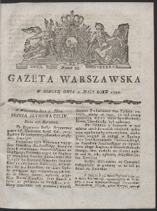 Gazeta Warszawska. R.1790 Nr 35