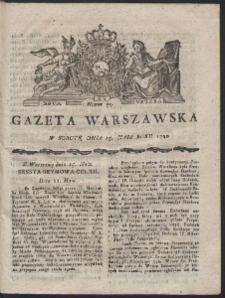 Gazeta Warszawska. R.1790 Nr 39