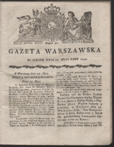 Gazeta Warszawska. R.1790 Nr 40