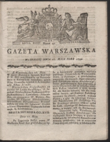 Gazeta Warszawska. R.1790 Nr 42
