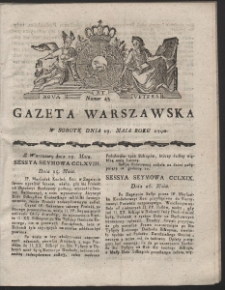 Gazeta Warszawska. R.1790 Nr 43