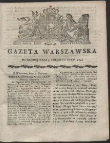 Gazeta Warszawska. R.1790 Nr 46