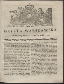Gazeta Warszawska. R.1790 Nr 48