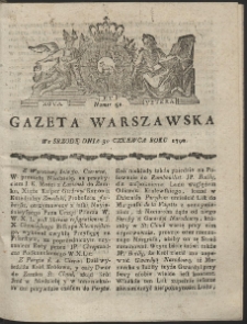 Gazeta Warszawska. R.1790 Nr 52