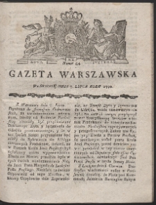 Gazeta Warszawska. R.1790 Nr 54