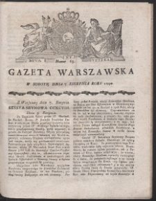 Gazeta Warszawska. R.1790 Nr 63
