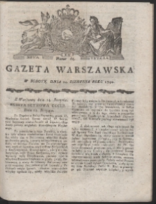 Gazeta Warszawska. R.1790 Nr 65