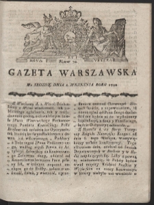 Gazeta Warszawska. R.1790 Nr 70