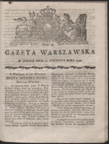 Gazeta Warszawska. R.1790 Nr 75