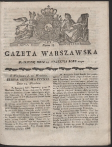 Gazeta Warszawska. R.1790 Nr 78