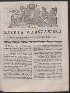 Gazeta Warszawska. R.1790 Nr 84