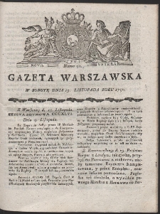 Gazeta Warszawska. R.1790 Nr 91