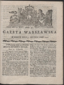 Gazeta Warszawska. R.1790 Nr 97
