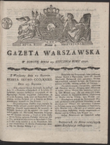Gazeta Warszawska. R.1791 Nr 9