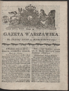 Gazeta Warszawska. R.1791 Nr 24