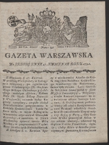Gazeta Warszawska. R.1791 Nr 34