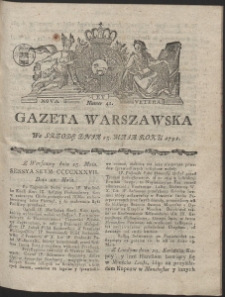 Gazeta Warszawska. R.1791 Nr 42