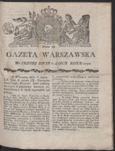 Gazeta Warszawska. R.1791 Nr 54