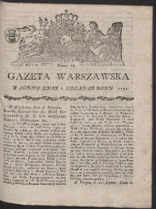 Gazeta Warszawska. R.1791 Nr 63
