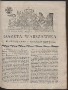 Gazeta Warszawska. R.1791 Nr 64