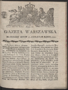 Gazeta Warszawska. R.1791 Nr 66