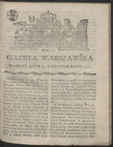 Gazeta Warszawska. R.1791 Nr 73