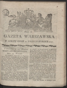 Gazeta Warszawska. R.1791 Nr 75