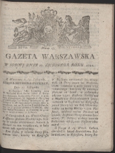 Gazeta Warszawska. R.1791 Nr 93