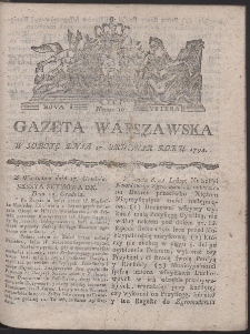 Gazeta Warszawska. R.1791 Nr 101