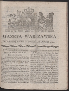 Gazeta Warszawska. R.1791 Nr 102