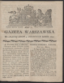 Gazeta Warszawska. R.1792 Nr 27