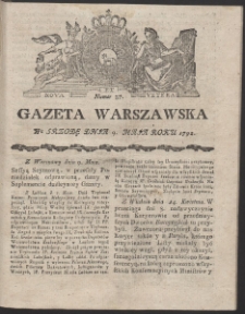 Gazeta Warszawska. R.1792 Nr 37