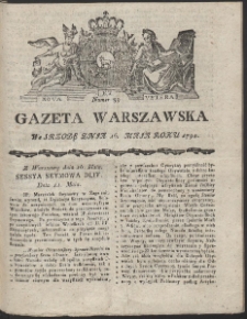 Gazeta Warszawska. R.1792 Nr 39