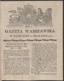 Gazeta Warszawska. R.1792 Nr 42