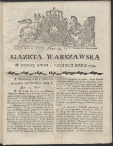 Gazeta Warszawska. R.1792 Nr 44
