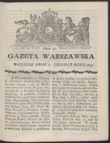 Gazeta Warszawska. R.1792 Nr 49