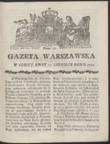 Gazeta Warszawska. R.1792 Nr 50