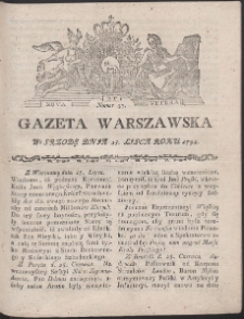 Gazeta Warszawska. R.1792 Nr 57
