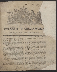 Gazeta Warszawska. R.1793 Nr 1