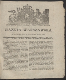 Gazeta Warszawska. R.1793 Nr 3