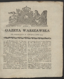 Gazeta Warszawska. R.1793 Nr 5