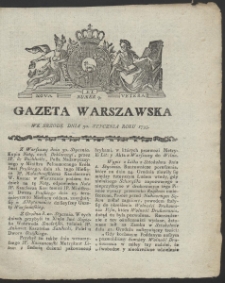 Gazeta Warszawska. R.1793 Nr 9