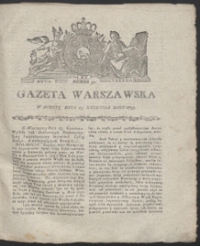 Gazeta Warszawska. R.1793 Nr 30