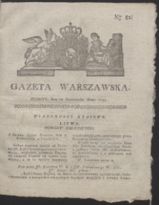 Gazeta Warszawska. R.1793 Nr 82