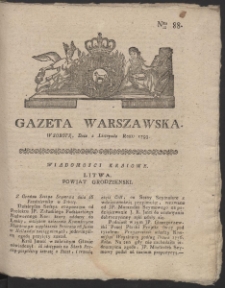 Gazeta Warszawska. R.1793 Nr 88