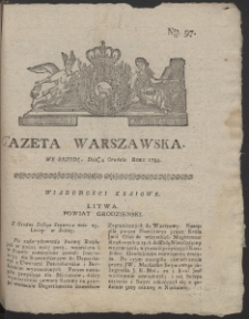 Gazeta Warszawska. R.1793 Nr 97