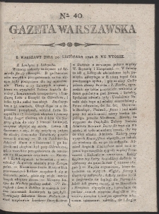 Gazeta Warszawska. R.1796 Nr 40