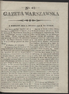 Gazeta Warszawska. R.1796 Nr 42